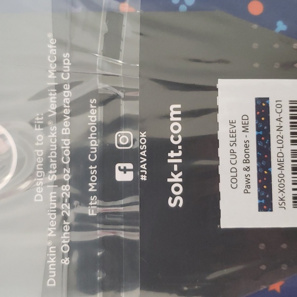 Medium Javasok with paw prints and bones - Picture 3 of 3